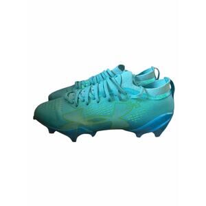 Under Armour Blur Pro Football Cleats Size 11.5 Blue Capri Hyper Green